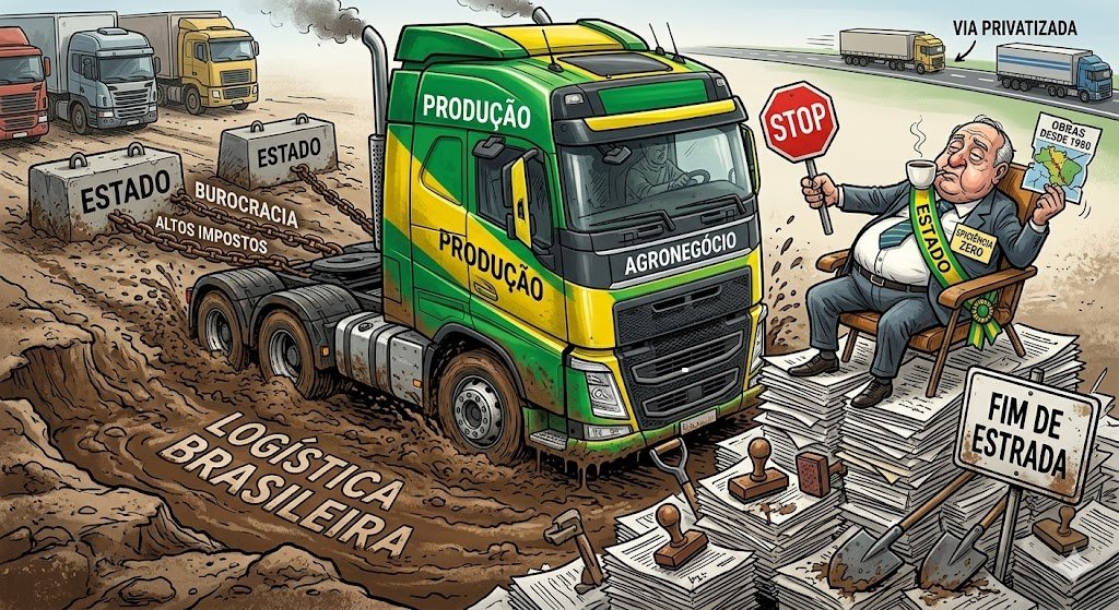 Qual problema com a Logística Brasileira? Modelo estatal atolada. Qual o impacto?